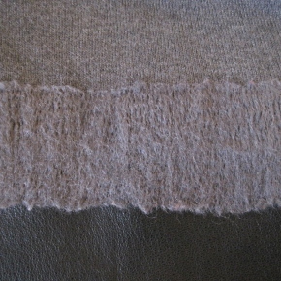 LINE The Label Grey Tunic Sweater with Leather trim. - Picture 5 of 7